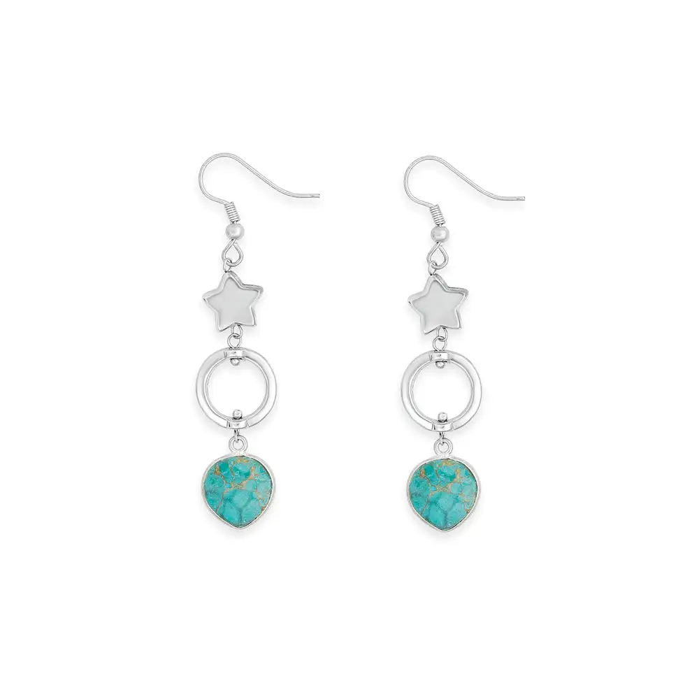 Rustic Refined Celestial Star Earrings