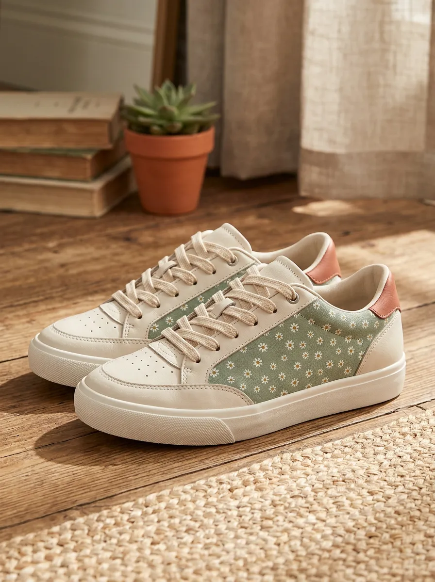 Women's Graphic Floral Lover Daisy Skate Shoes