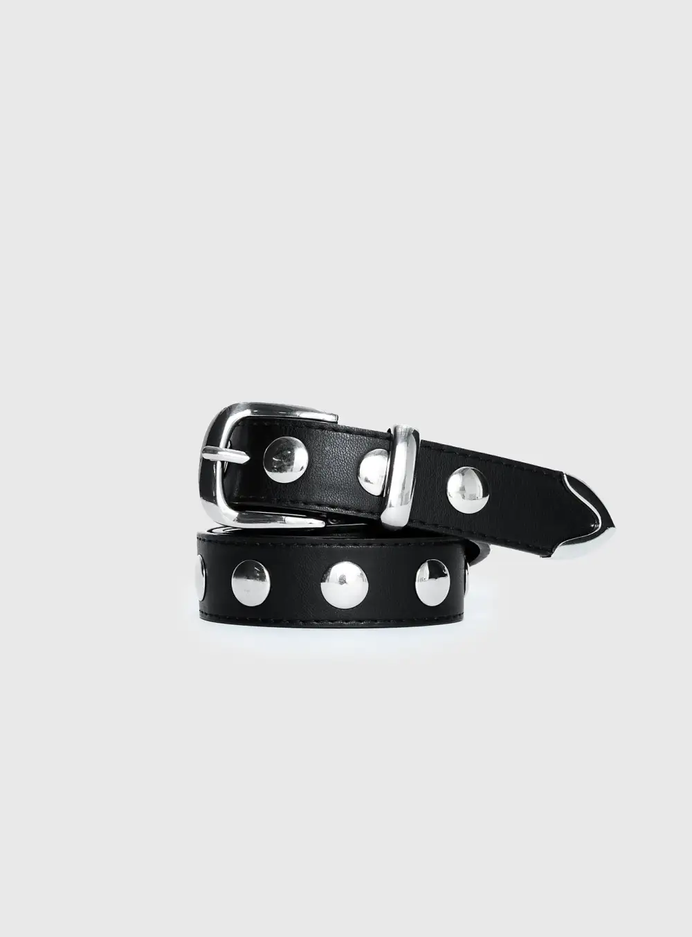 Structured Studded Buckle Belt