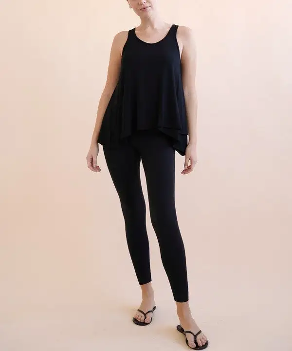 Bamboo Flared Tank Top