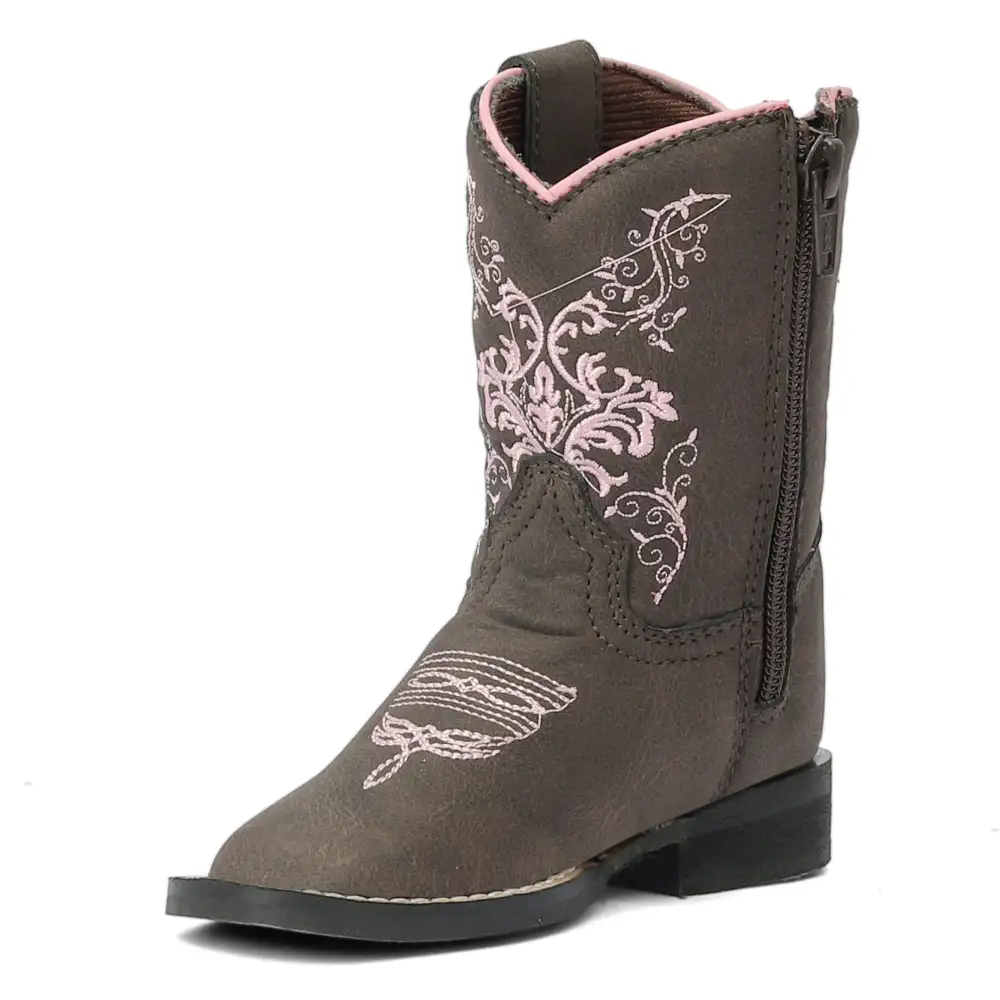 Clean Men's Western Boots With Layered Shaft
