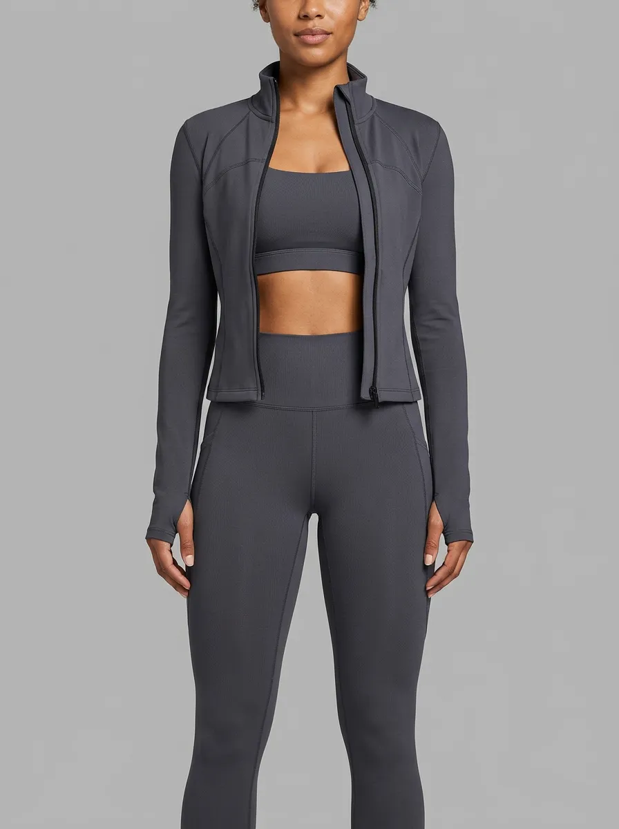 Streetwear Sport Look Women's Three Piece Activewear Set