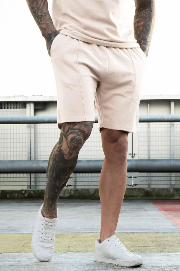Men's Khaki Short Sport Sets 2 Piece