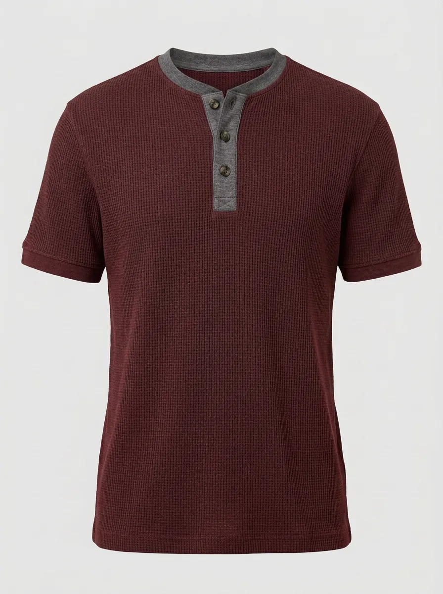 Modern Daily Men's Short-Sleeve Henley Shirt