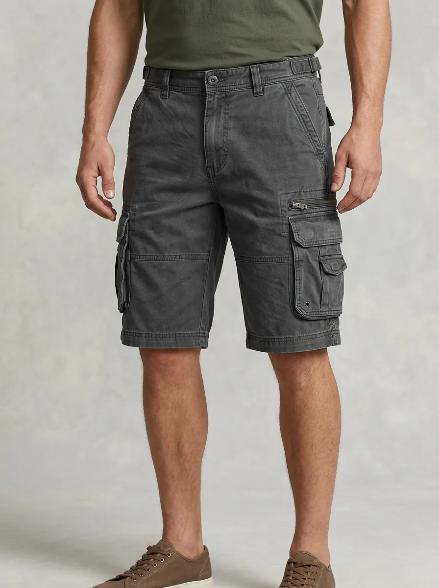 Men's Urban Loose Fit Utility Cargo Shorts