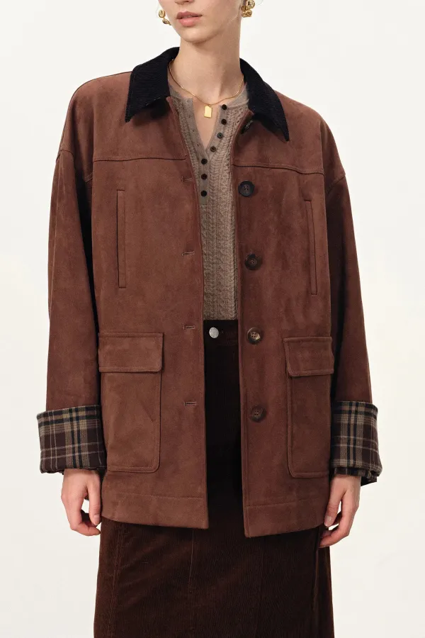 Corduroy Collar Barn Jacket