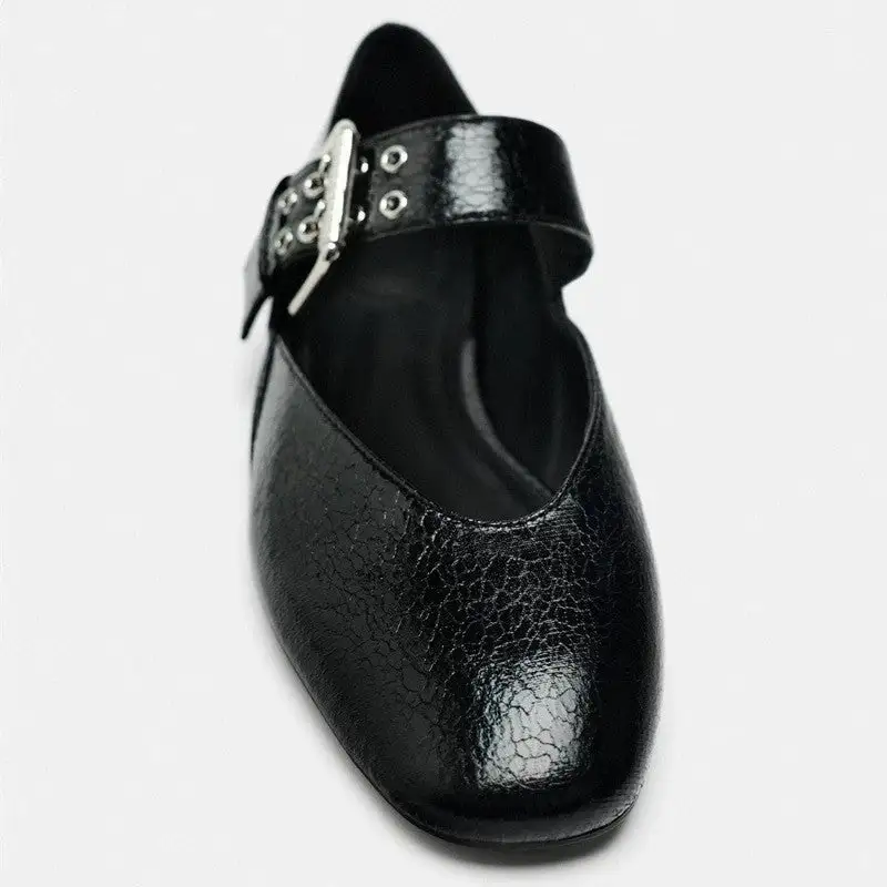Pointed Toe Buckle Strap Leopard Print Everyday High Heels