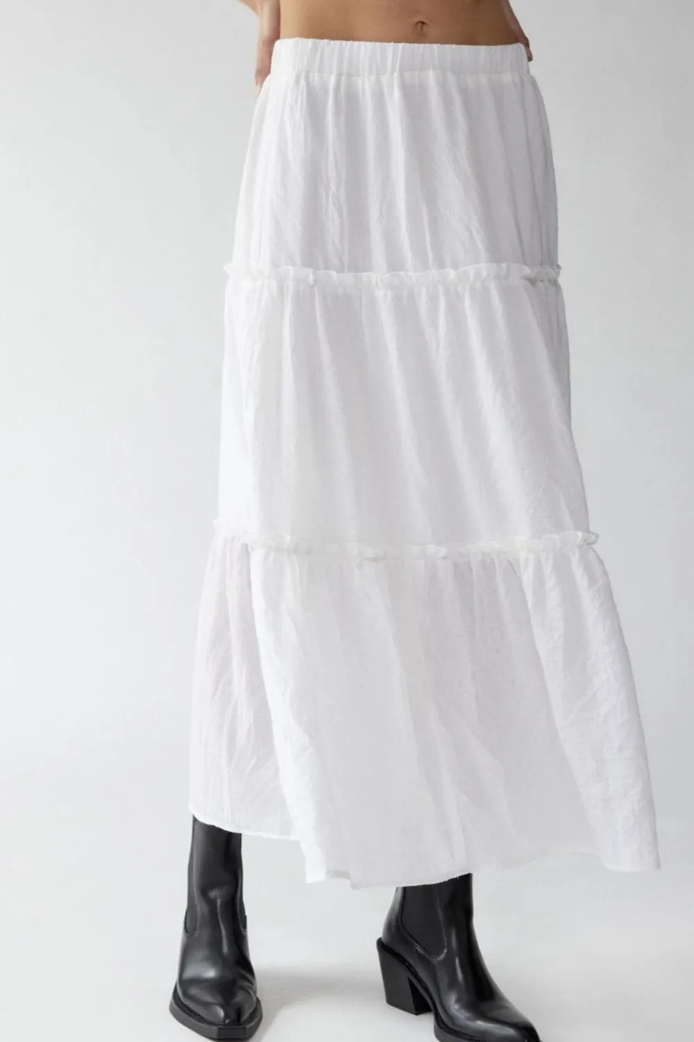 Frill Elastic Skirt
