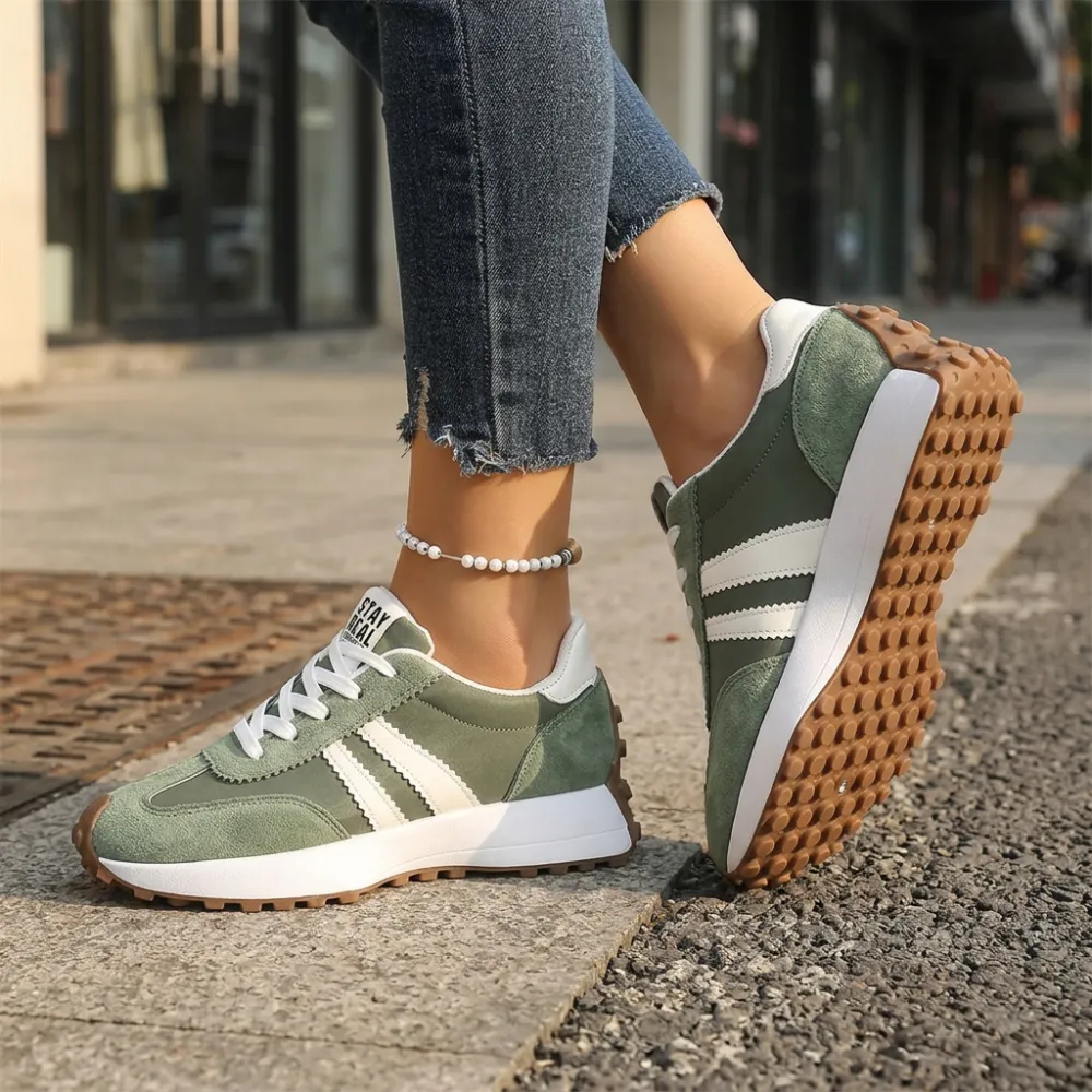 Cushioned Retro Platform Sneakers