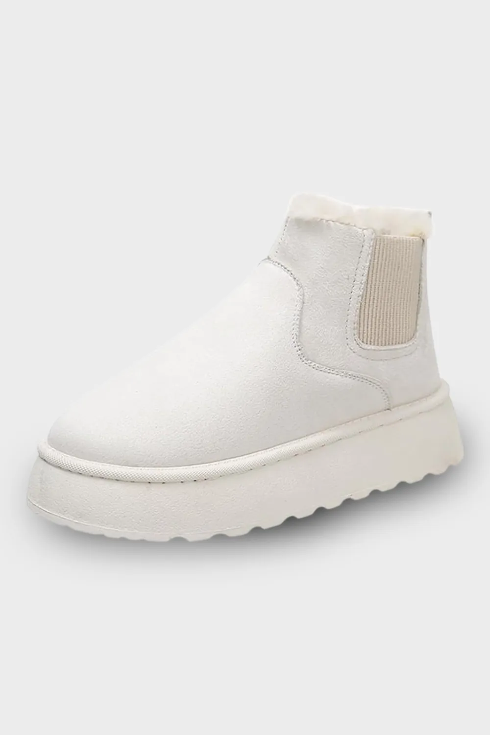 Ankle Boots Warm Cotton Lined Slip On Design