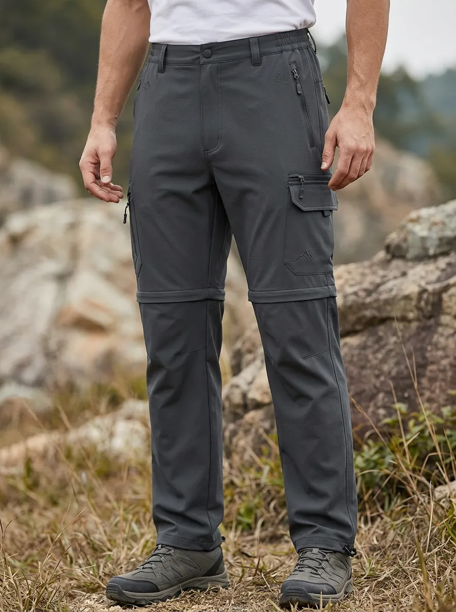 Men's Trail Trek Waterproof Zip-Off Tactical Cargo Pants