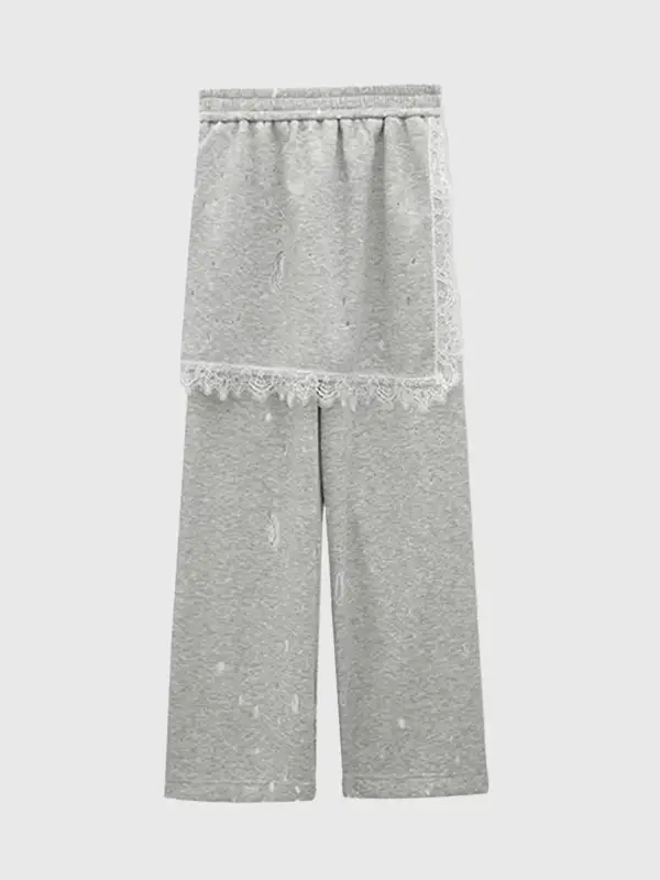 Relaxed Layered-Look Pants