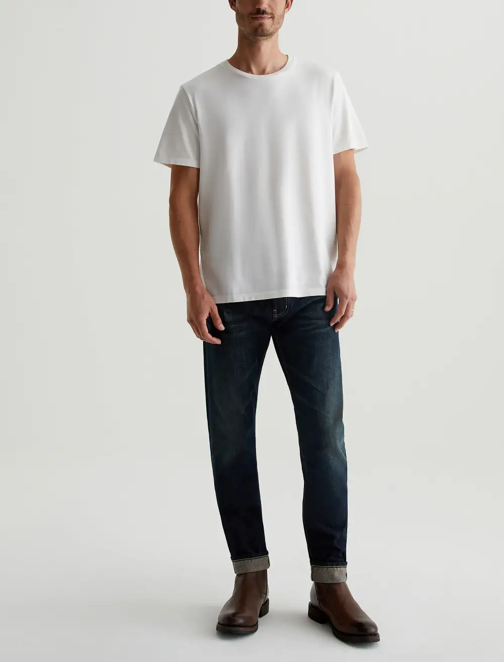 Men's Tailored Slim Mid Rise Twill Jeans