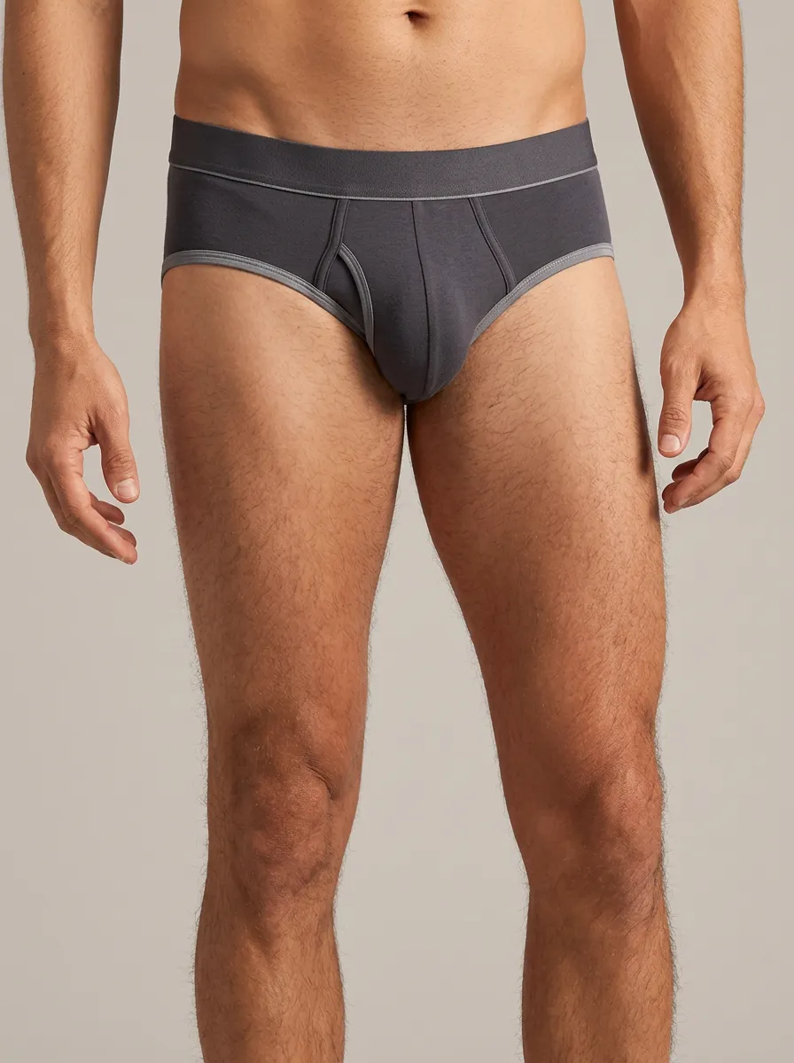 Men's Minimalist Contrast Trim Boxer Briefs