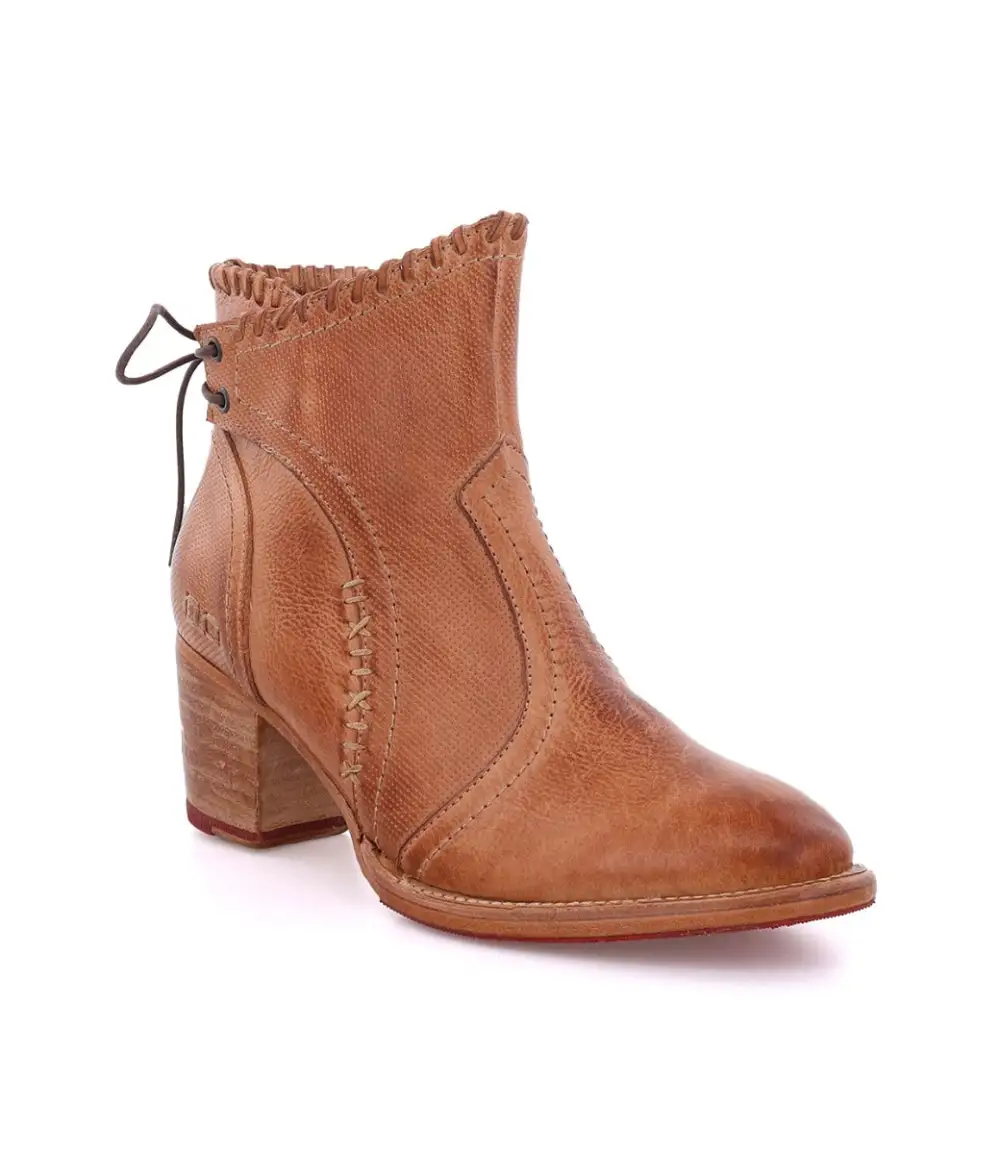 Back-Lace Side-Zip Ankle Boots