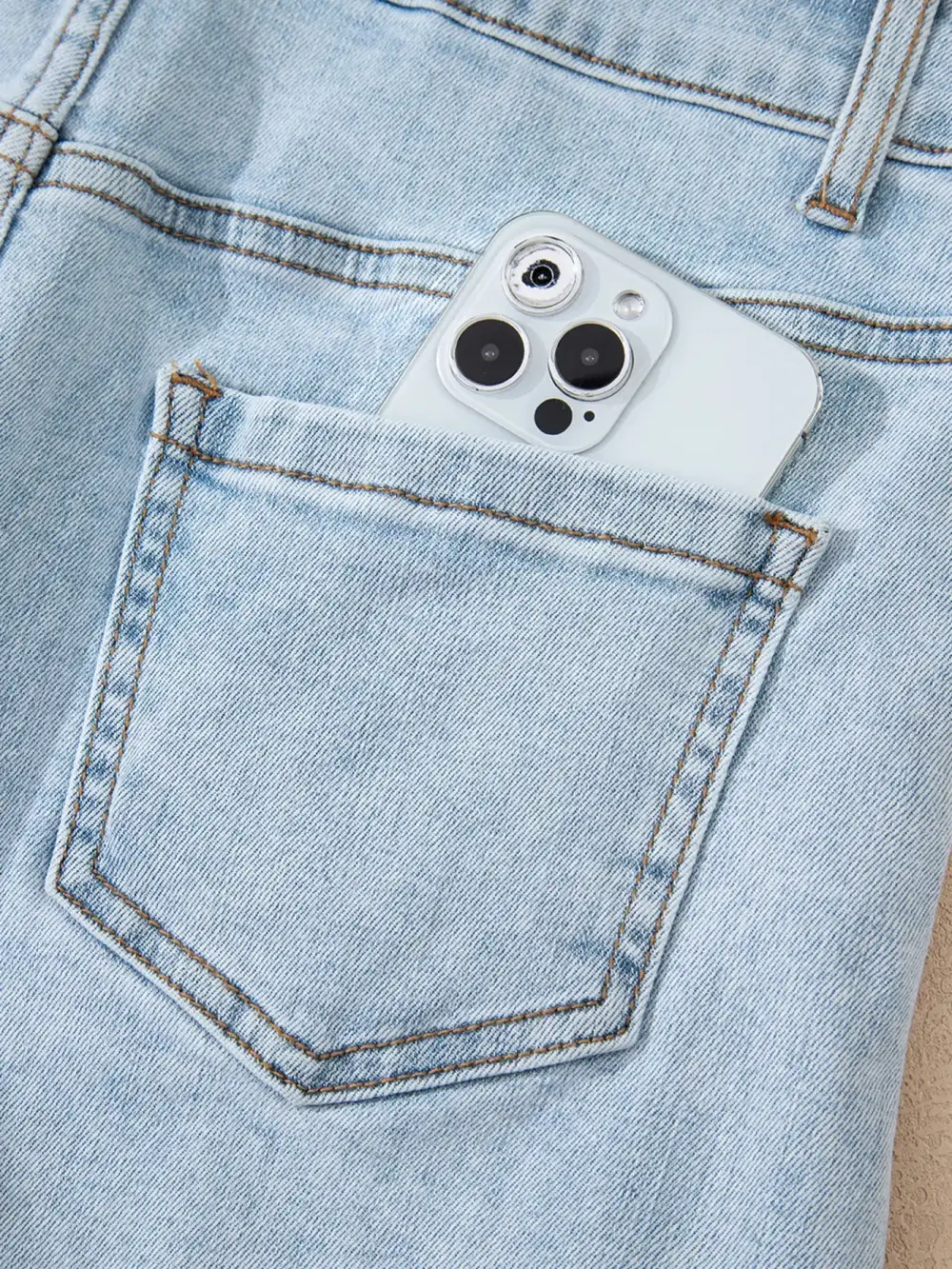 High Rise Raw Hem Shorts