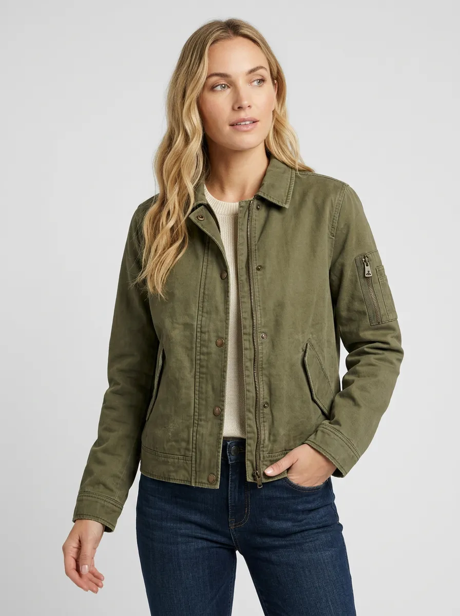 Classic Utility Women's Casual Jacket