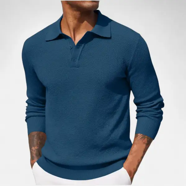 Cotton Classic Long Sleeve Polo Shirt