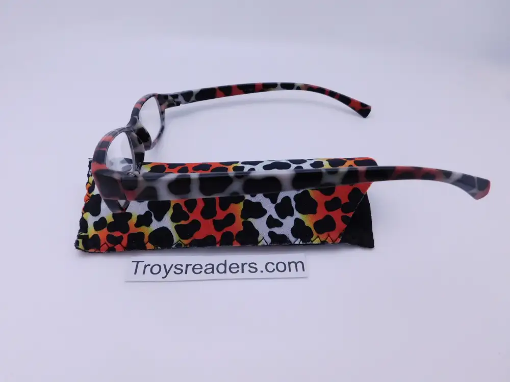 Animal Print Reading Glasses with Matching Case