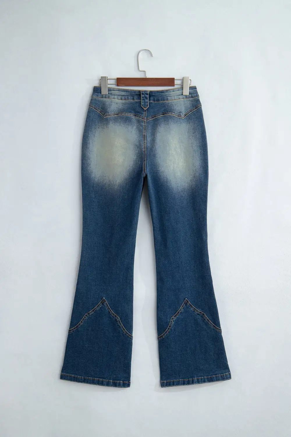 Women's Pocket Detail Flare Leg Jeans