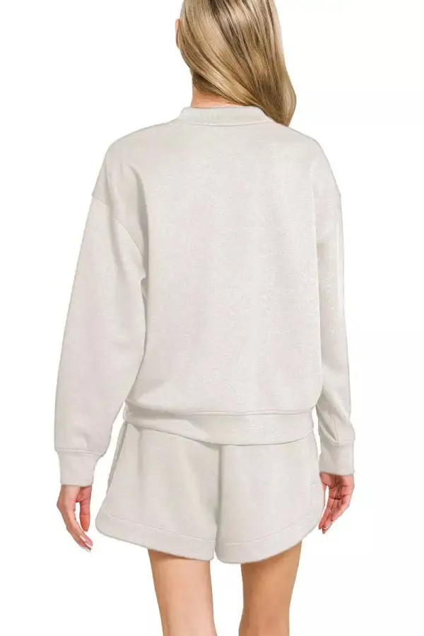 Scuba Long Sleeve Sweatshirt and Shorts Set