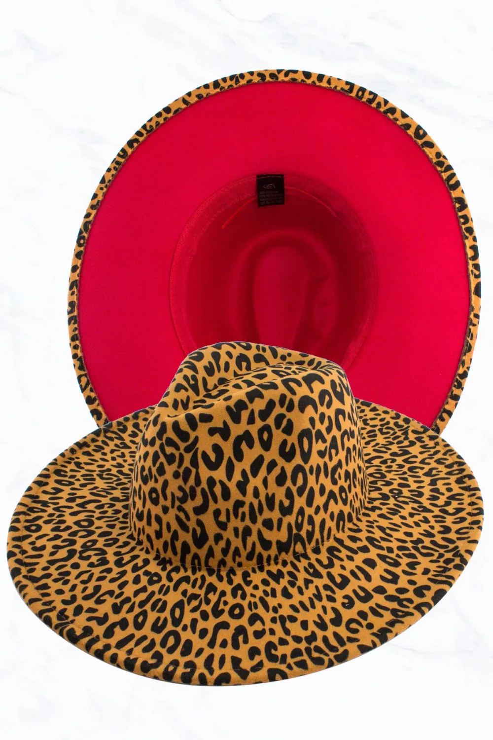 leopard print Fedora Hats