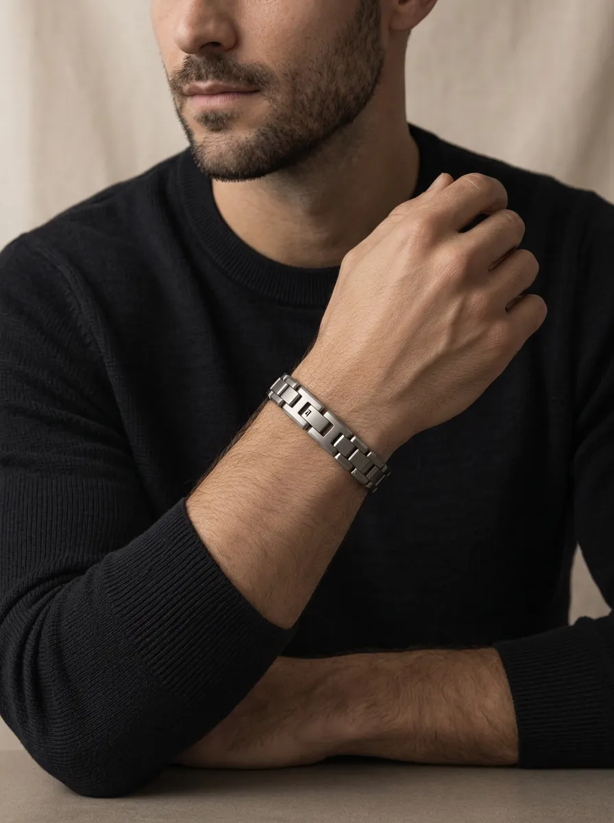 Men's Minimalist Stainless Steel Link Chain Bracelet