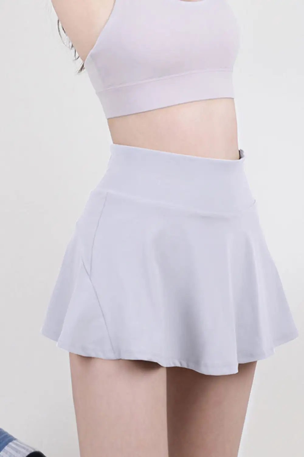Airy Simple Pleated Skirt