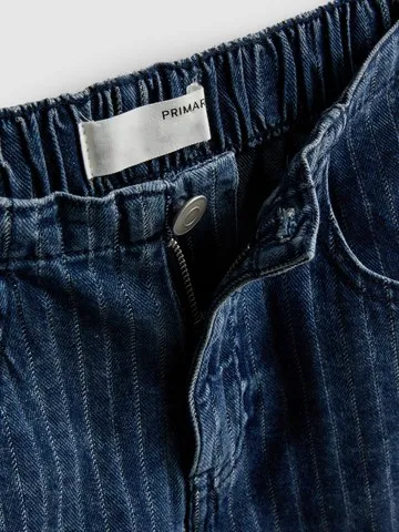 7-15yrs | Stripe Denim Sleeveless Top and Shorts Set