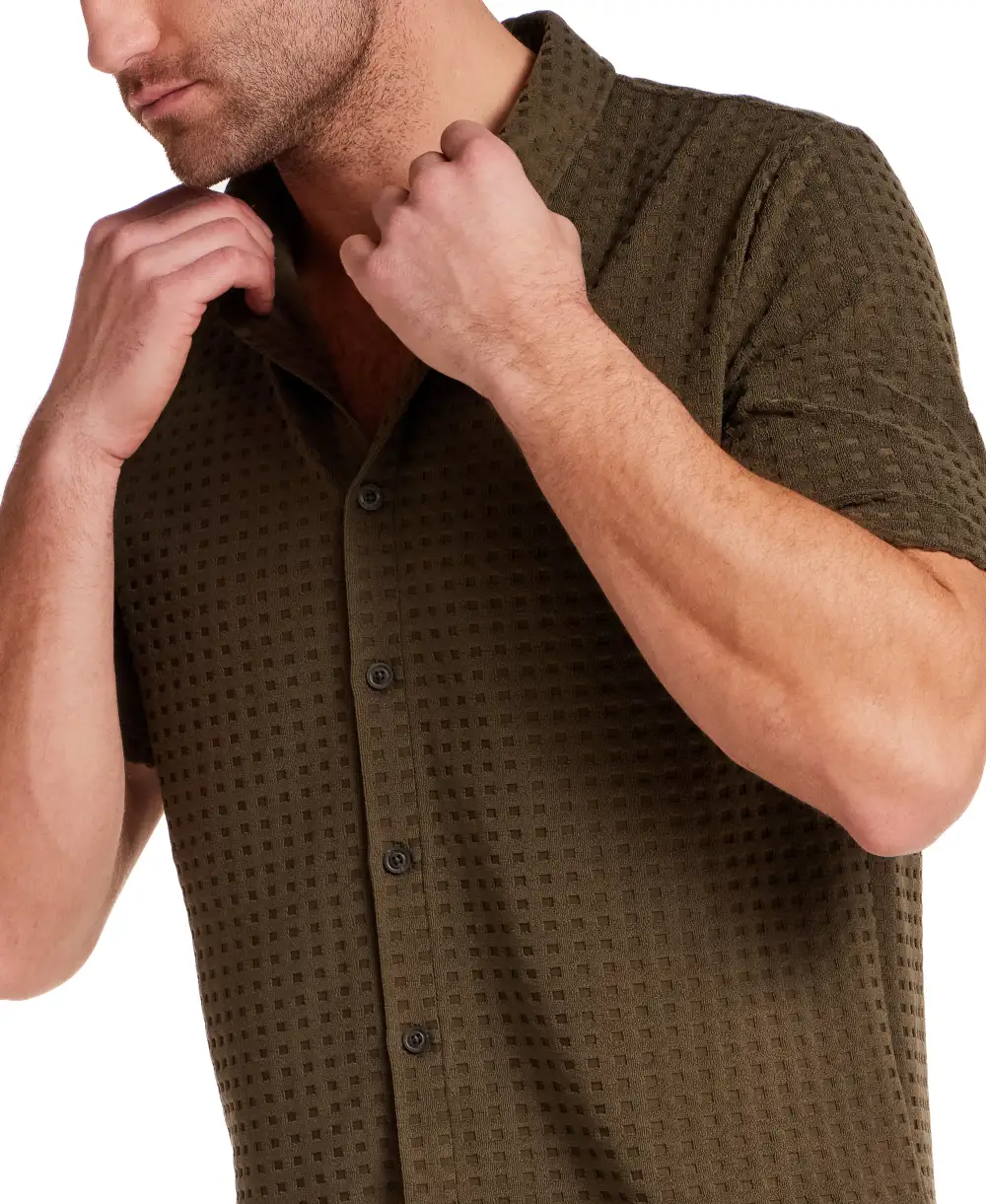 Men's Classic Textured Polo Shirt