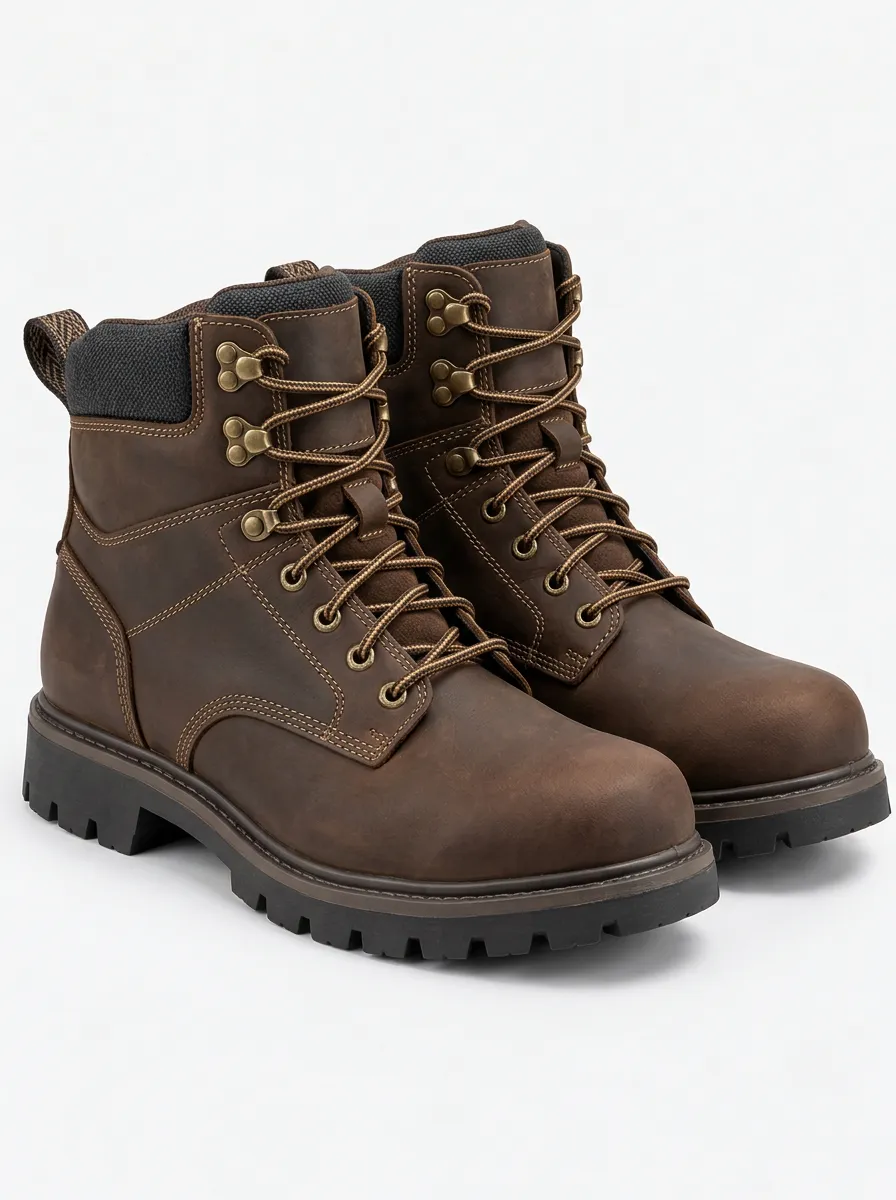 Men's Waterproof Lace Up Work Boots