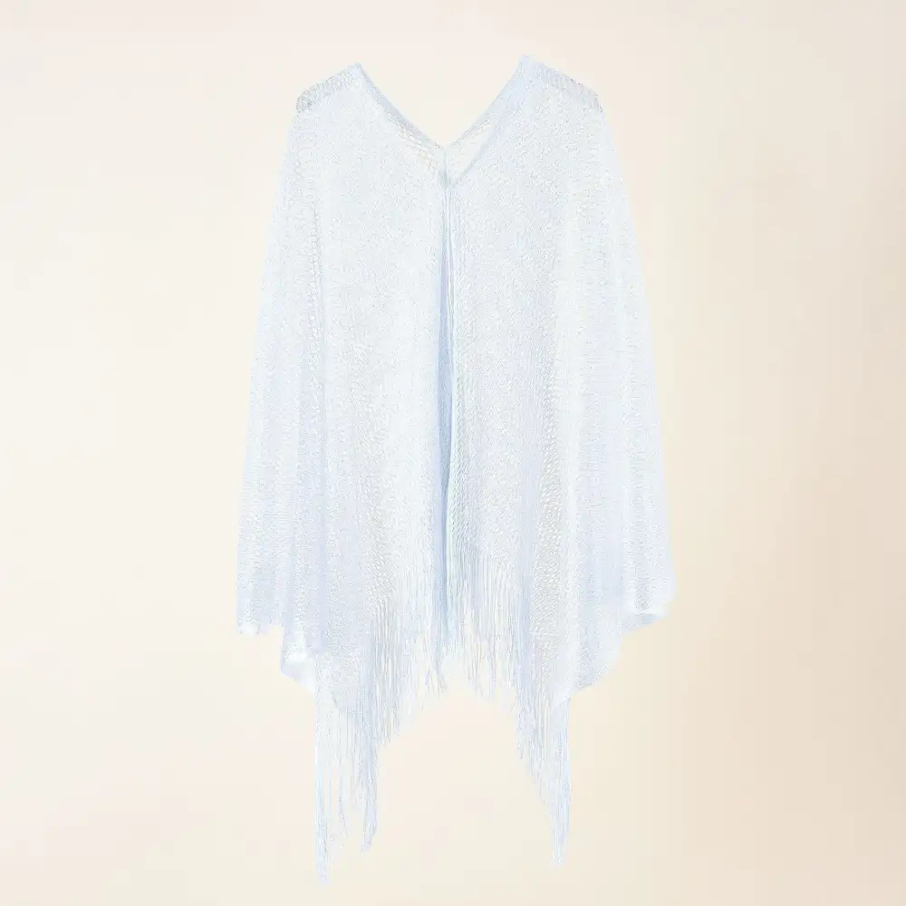 Fine Knit Mesh Knit Stole Scarf