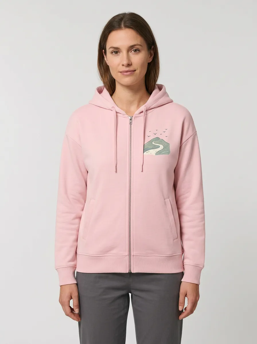 Women's Zip-Front Hooded Hoodie