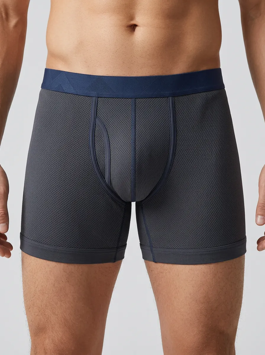Men's Athletic Performance Mesh Breathable Boxer Briefs