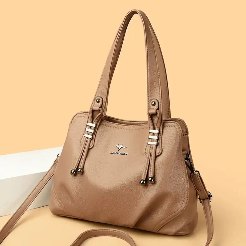 Modern Softness: Minimalist Soft Leather Handbag