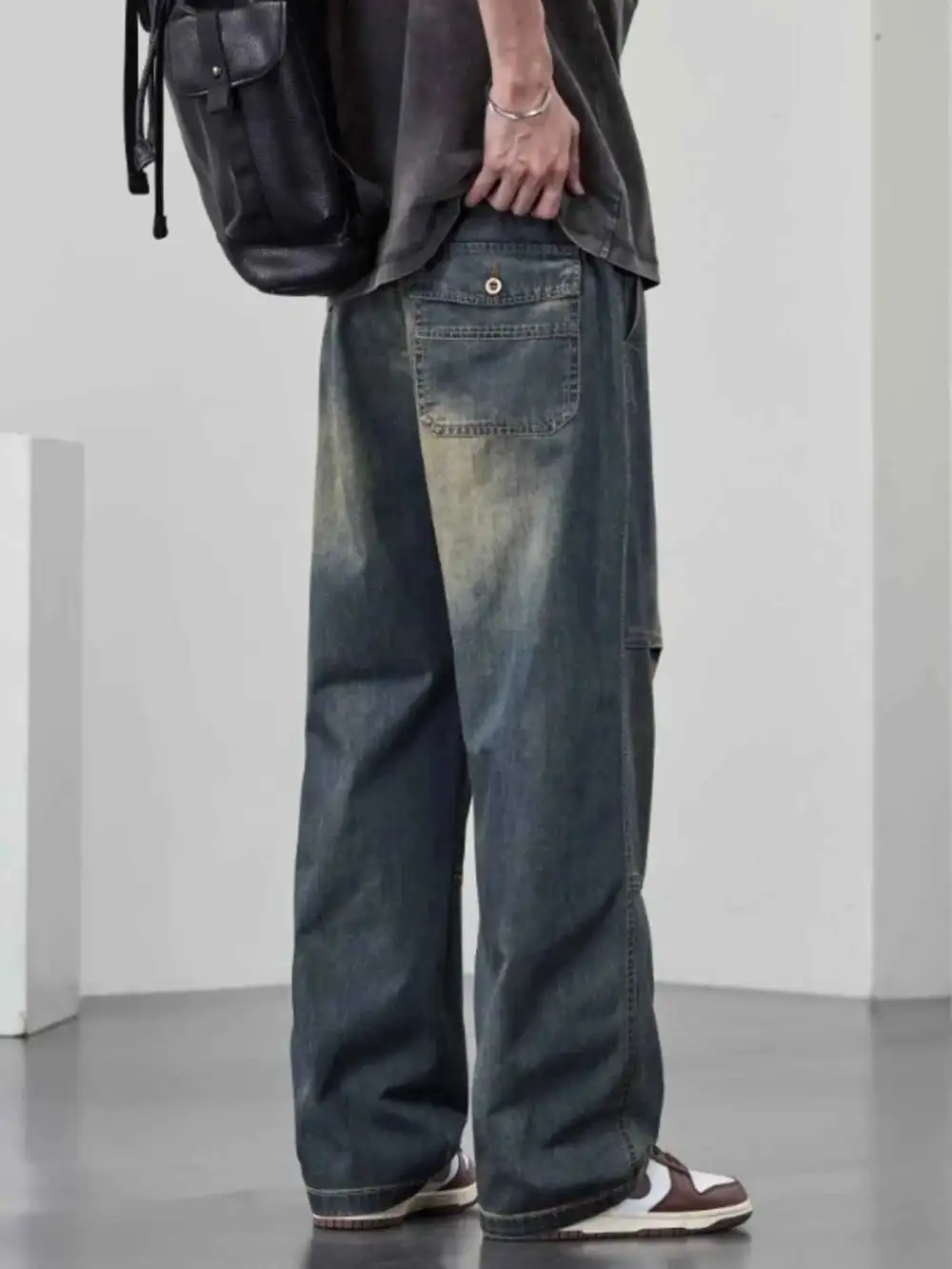 Everyday Wide Leg Drawstring Jeans
