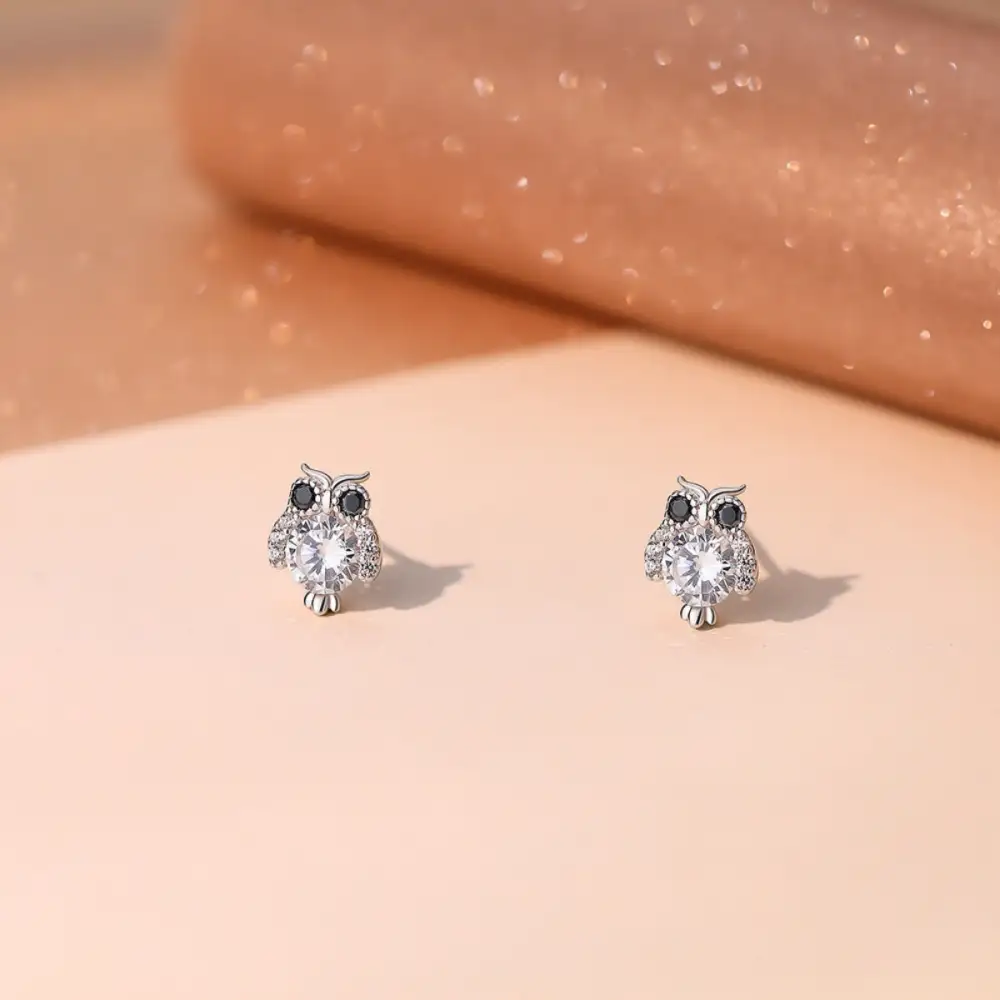 Women's Owl Stud Earrings