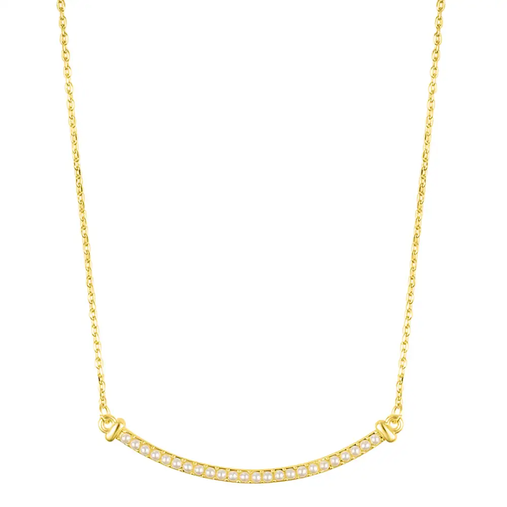 Classic Pearl Bar Necklace