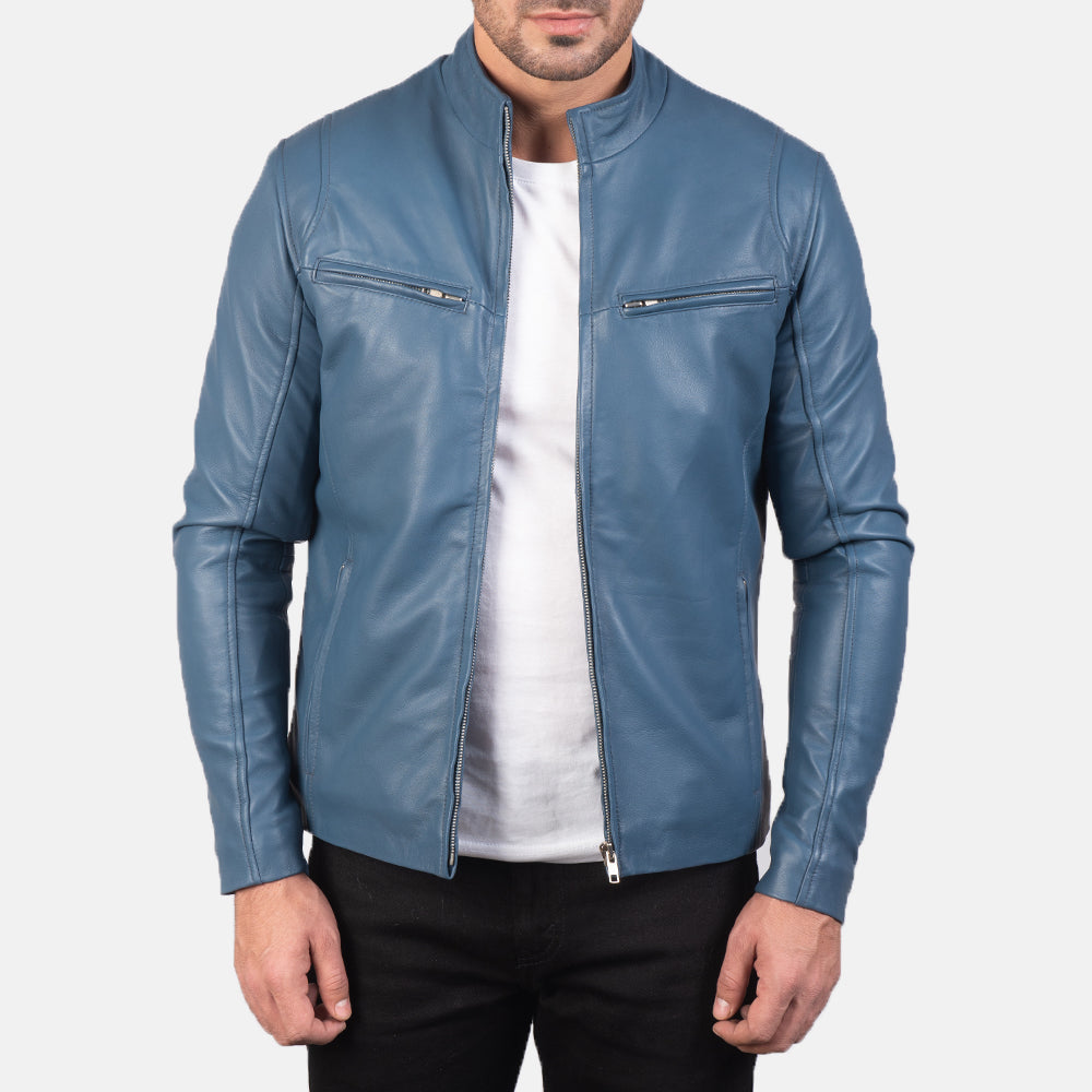 Men's Outdoor Biker Leather Jacket