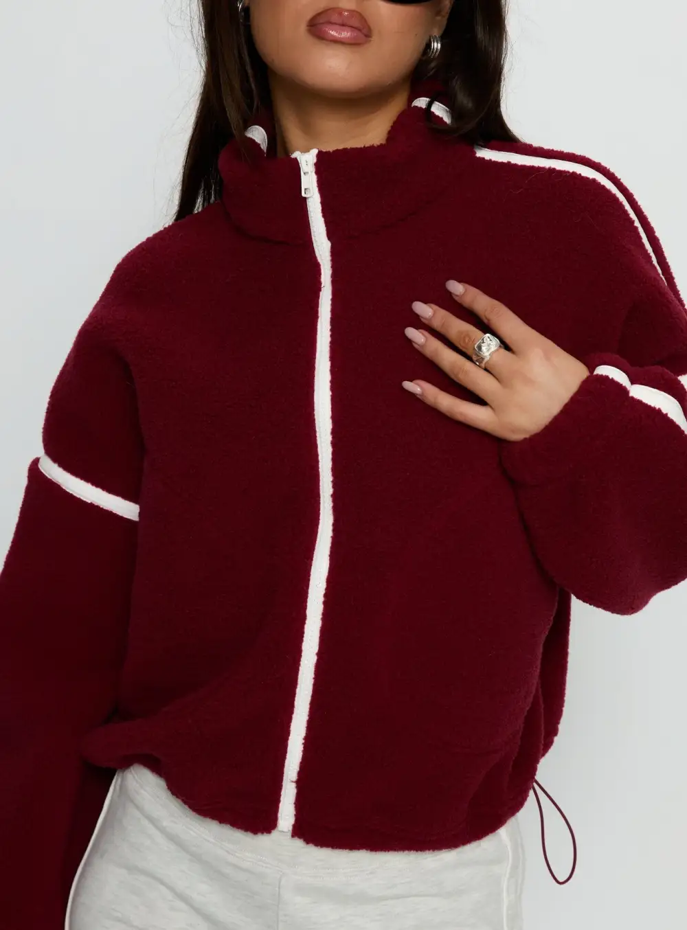 Women’s Fleece Oversized Sweater Jacket