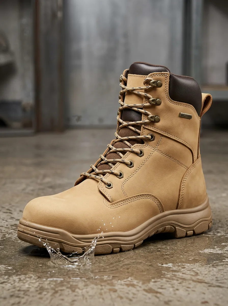 Versatile Construction Casual Look Men' Waterproof Work Boots