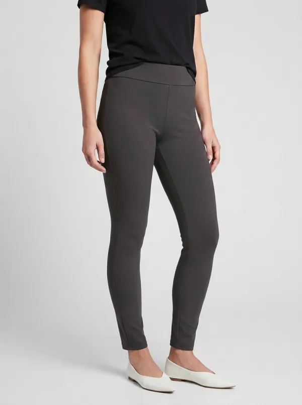 Relaxed Mid-Rise Women's Stretch Mid-Rise Pants