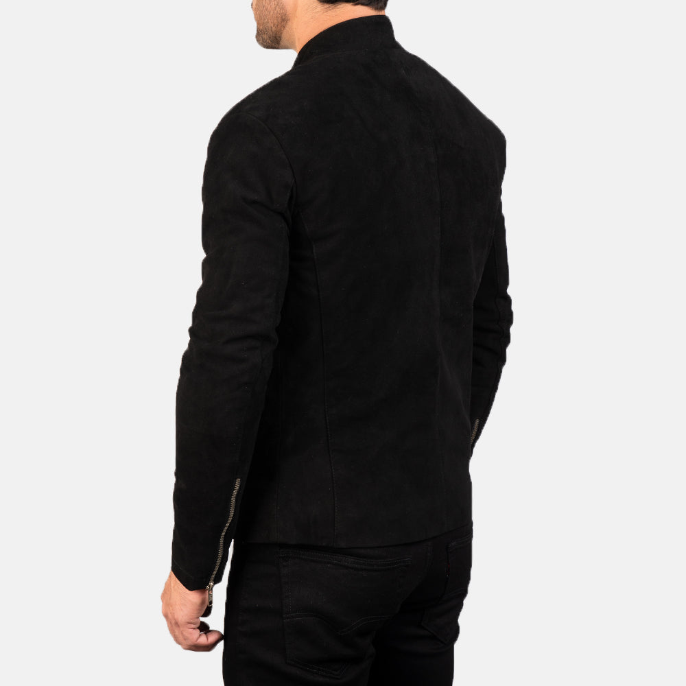 Men's Rugged Biker Suede Jacket