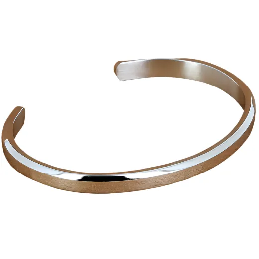 Plain Steel Wide Bangle