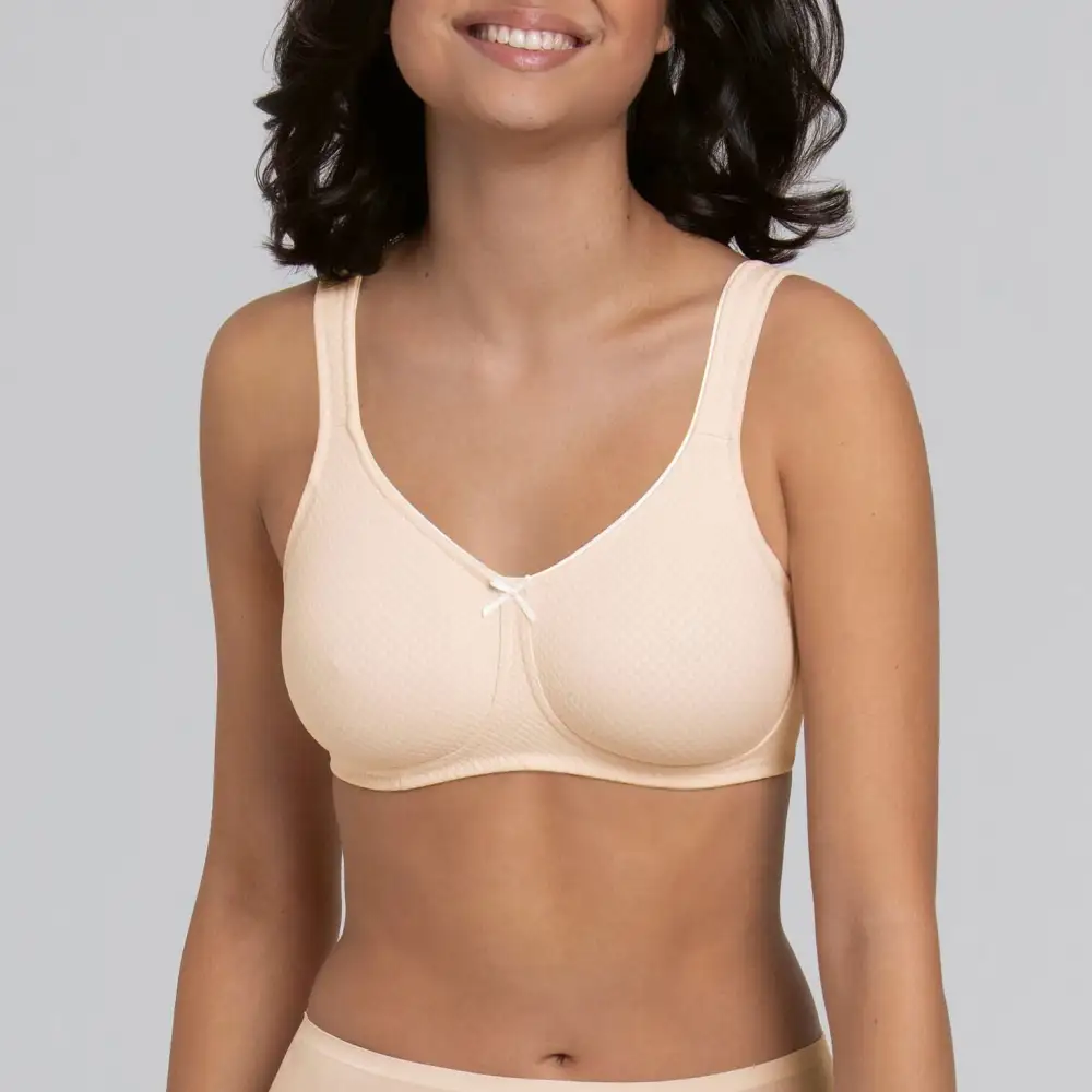 Women's Post-Mastectomy Padded Padded Straps Jacquard Bra
