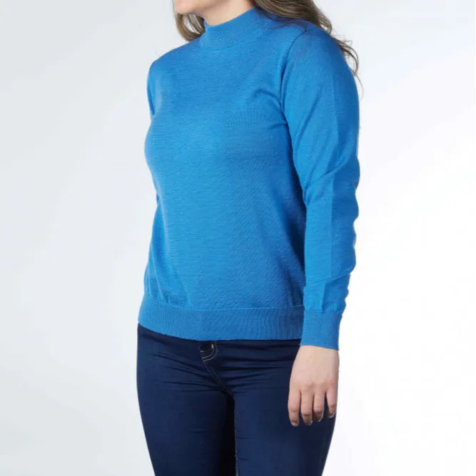 Merino Mock Neck Turtleneck Knit Jumper
