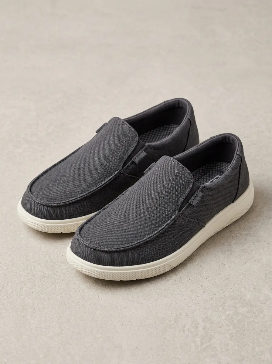 Streetwear Minimalist Graphic Essential Men's Stretch Canvas Shoes