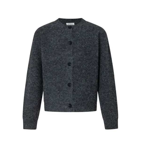 Classic Button-Up Knit Sweater