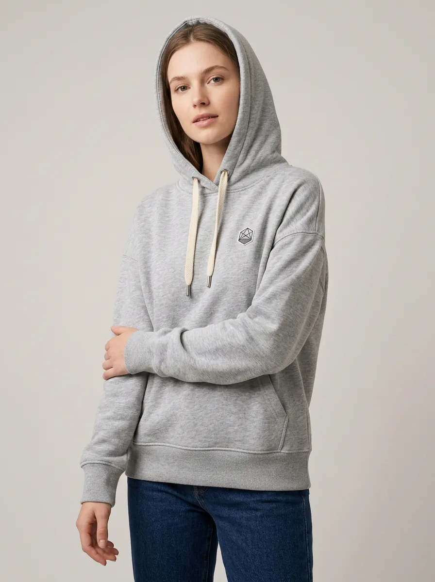 Women's Layering Geometric-Print Hoodie