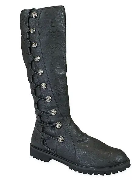 Men's Track Sole Faux Leather Everyday Boots